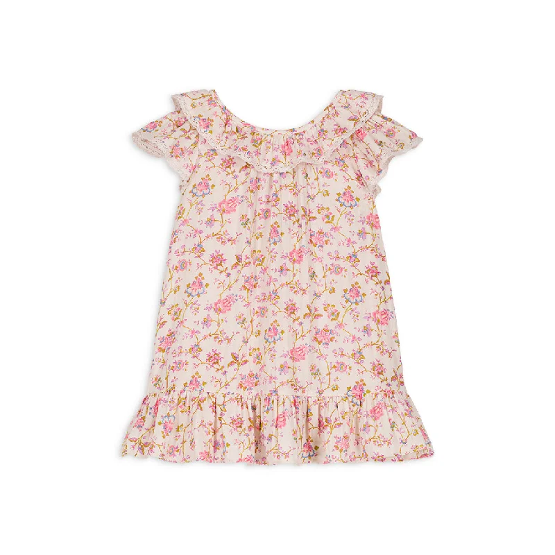 Louise Misha Dress Natiya Printed Double Gauze Cream Bucolia Fields