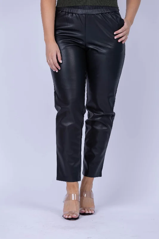 Elliott Lauren Pant in Black High-Waist Jogger Pants