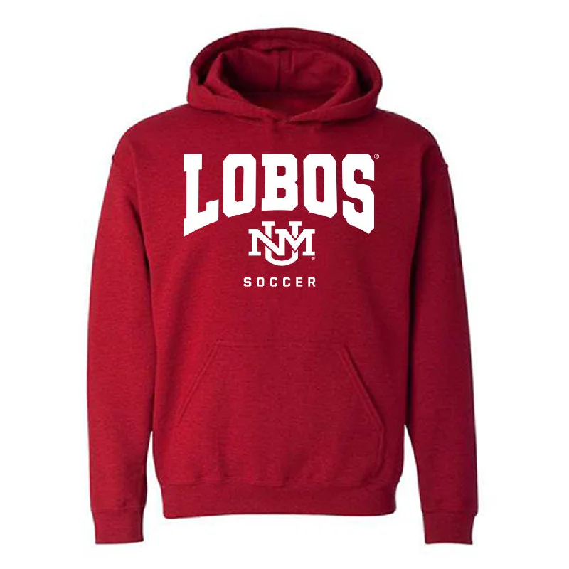 New Mexico - NCAA Women's Soccer : Ayla Dils - Classic Fashion Shersey Hooded Sweatshirt Hoodie with Exposed Zipper Edgy Industrial New Mexico - NCAA Women's Soccer : Ayla Dils - Classic Fashion Shersey Hooded Sweatshirt Hoodie with Exposed Zipper Edgy Industrial