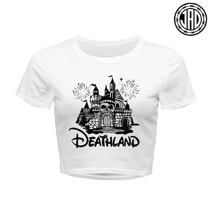 Deathland - Women's Crop Top Polka Dot Checkered Tartan