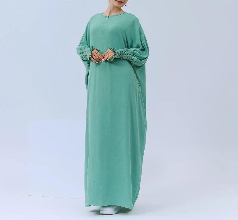 Plain Long Sleeve Bat Prayer Dress