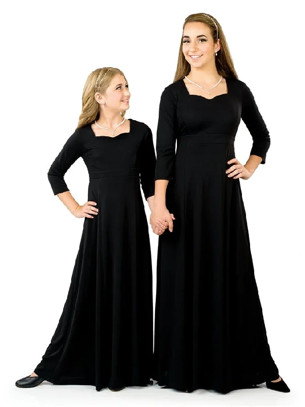 Taylor Sweetheart Neckline, 3/4 Sleeve Dress Tunics New arrival