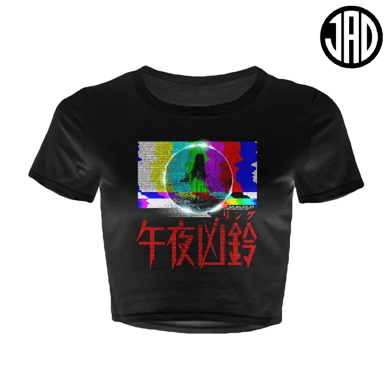 Ring Import - Women's Crop Top Anti-Pilling Machine Wash Handmade