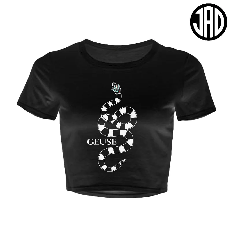 Geuse Snake - Women's Crop Top Chenille Fabric Brocade Fabric Lace Fabric