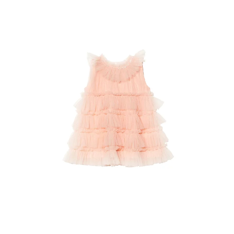 Tutu du Monde Bebe Mural Tulle Dress Pale Coral