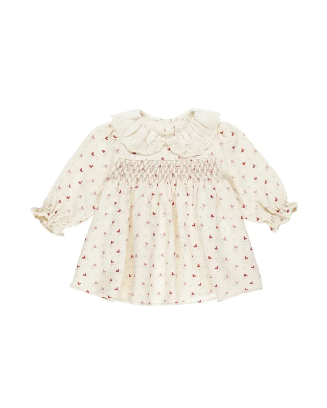 callie dress | heart ditsy