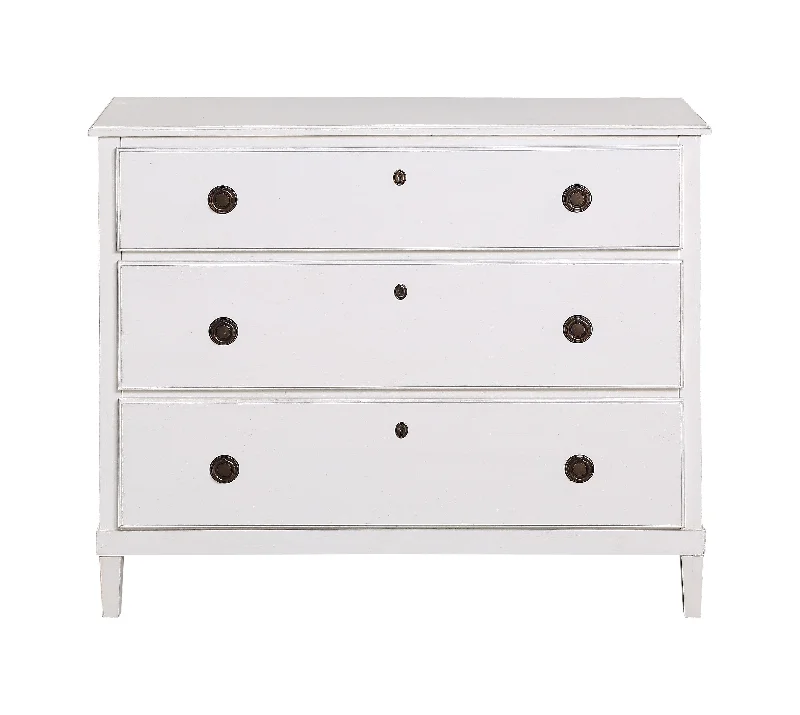 Carolina 3-Drawer Dresser - Antique White Floral Print girly