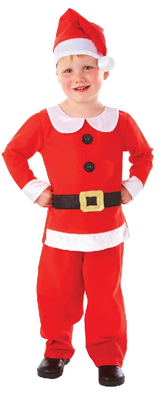 Boys Mr Santa Claus Father Christmas Festive Fancy Dress Costume