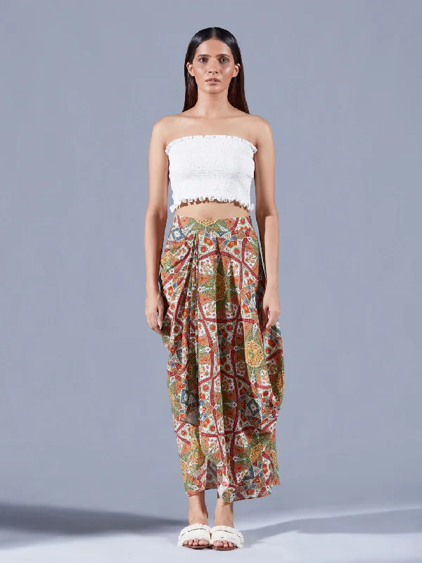 Weave Bustier - Crop Top Real Fur Shearling Chenille