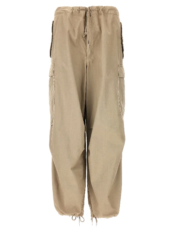 Cargo 6 Pants Chic Wool Trousers