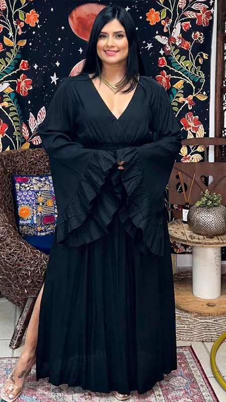 Nan Dress- LD303- Black Tunics Hiking breathable