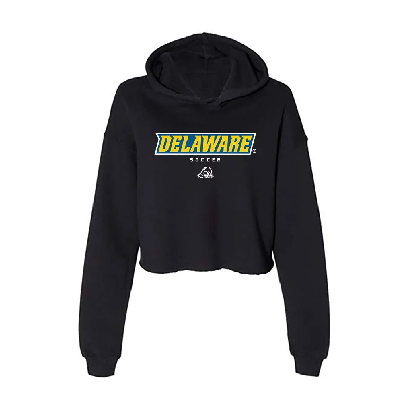 Delaware - NCAA Women's Soccer : Sarah Fritz - Women's Crop Fleece Hoodie Hoodie with Hem Elastic Stretchable Comfortable Delaware - NCAA Women's Soccer : Sarah Fritz - Women's Crop Fleece Hoodie Hoodie with Hem Elastic Stretchable Comfortable