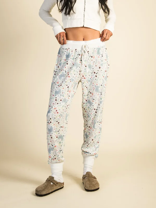HARLOW AVA LOUNGE PANT - IVORY Classic Straight-Leg Pants