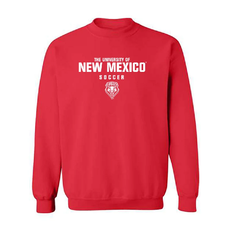 New Mexico - NCAA Women's Soccer : Ayla Dils - Classic Shersey Crewneck Sweatshirt Hoodie with Half-Zip Sporty Casual New Mexico - NCAA Women's Soccer : Ayla Dils - Classic Shersey Crewneck Sweatshirt Hoodie with Half-Zip Sporty Casual