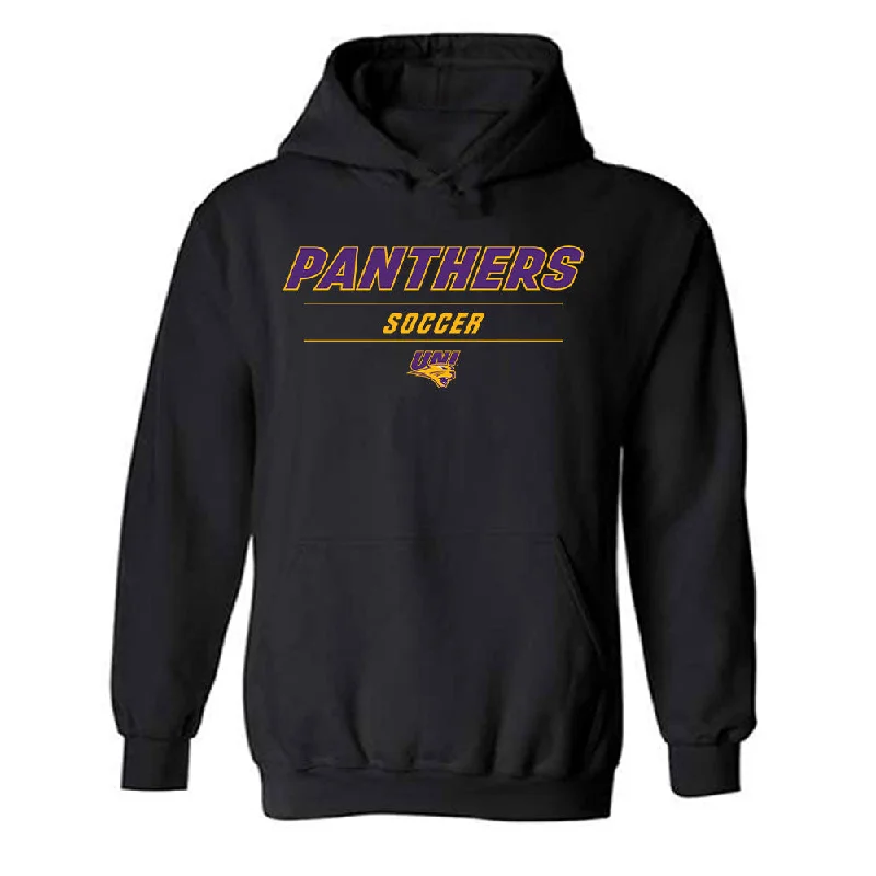 Northern Iowa - NCAA Women's Soccer : Sydney Burskey - Classic Shersey Hooded Sweatshirt Hoodie with Magnetic Closure Innovative Modern Northern Iowa - NCAA Women's Soccer : Sydney Burskey - Classic Shersey Hooded Sweatshirt Hoodie with Magnetic Closure Innovative Modern