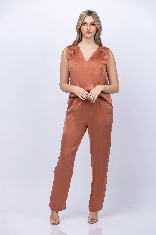 XiRENA Wells Pant in Copper Opal Stylish Casual Pants