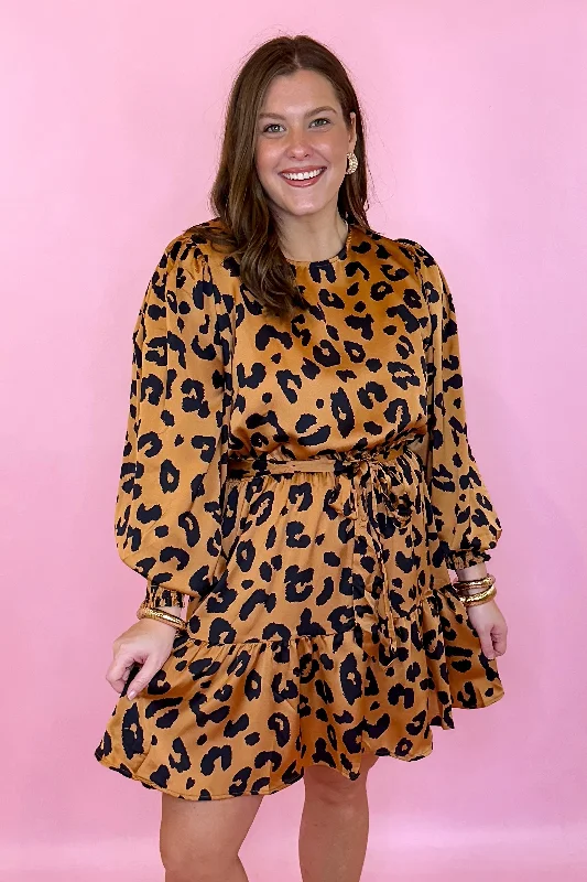 PLUS Come Closer Leopard Dress