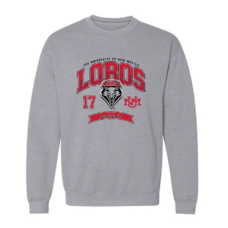 New Mexico - NCAA Women's Soccer : Ayla Dils - Classic Fashion Shersey Crewneck Sweatshirt Hoodie with Double Zipper Versatile Adjustable New Mexico - NCAA Women's Soccer : Ayla Dils - Classic Fashion Shersey Crewneck Sweatshirt Hoodie with Double Zipper Versatile Adjustable