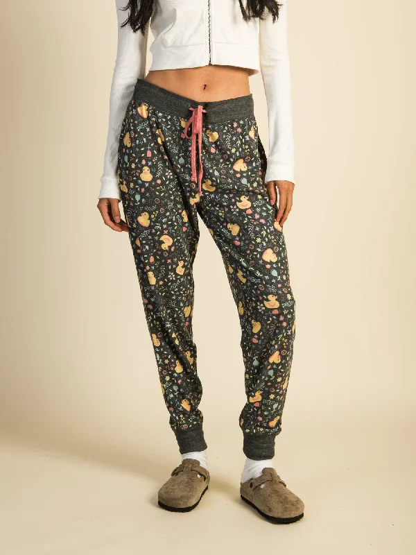 HARLOW AVA LOUNGE PANT - BLACK Casual Track Pants