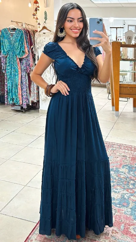 Peasant Dress- LD86- Teal Tunics Review highly