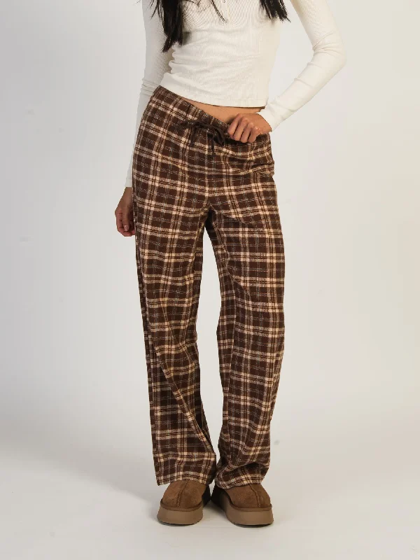 HARLOW NORA WIDE LEG PANT - TAUPE Comfy Athletic Pants