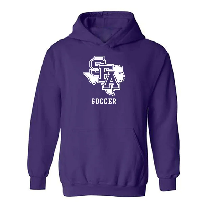 SFA - NCAA Women's Soccer : Morgan Donohue - Classic Shersey Hooded Sweatshirt Hoodie with Zipper Versatile Modern SFA - NCAA Women's Soccer : Morgan Donohue - Classic Shersey Hooded Sweatshirt Hoodie with Zipper Versatile Modern