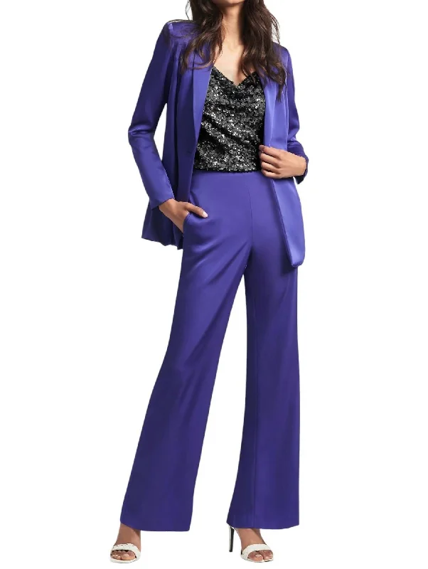 Alli Pant In Spectrum Blue Classic Flared Pants