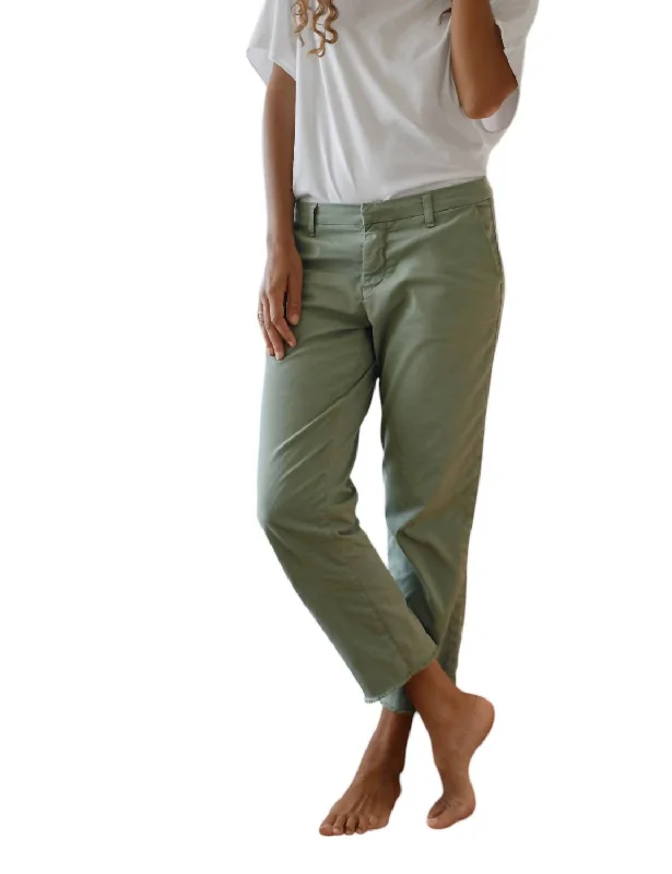 Wicklow Italian Chino Pant In Sage Trendy Printed Pants