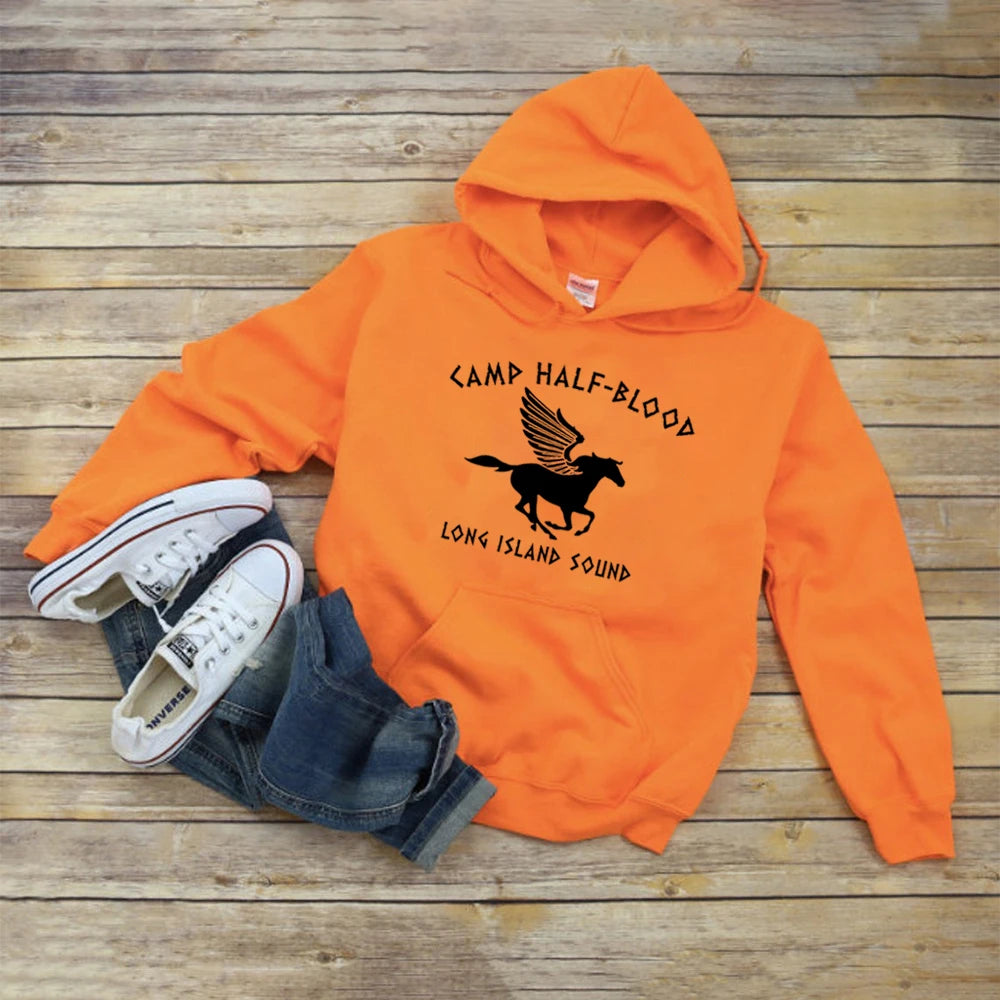 Camp Half Blood Hoodies Hoodie with Stripes Bold Sporty