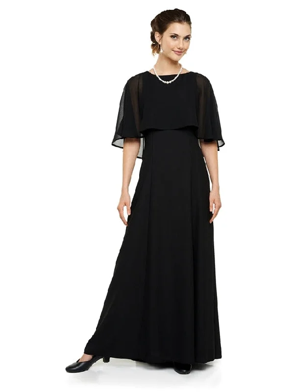 Destiny Boat Neck Cape Dress Tunics Review highly