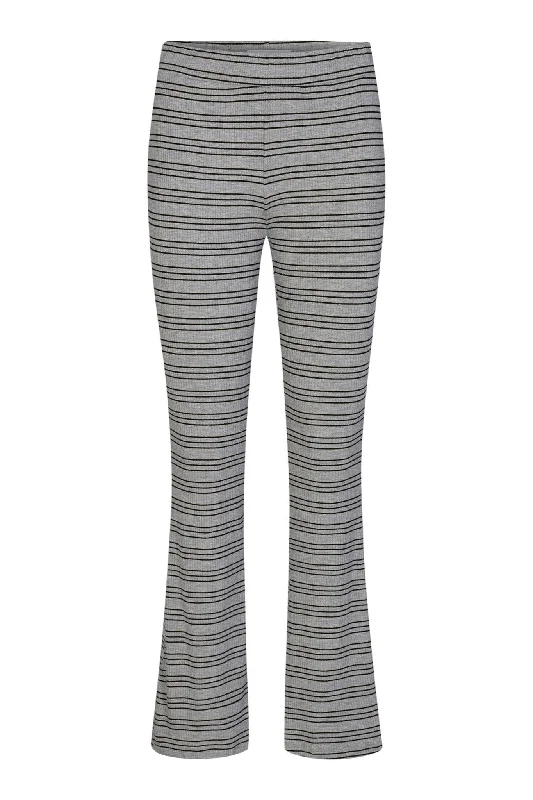 Natalia Flair Pants - Grå Guld Lurex High-Waist Yoga Pants