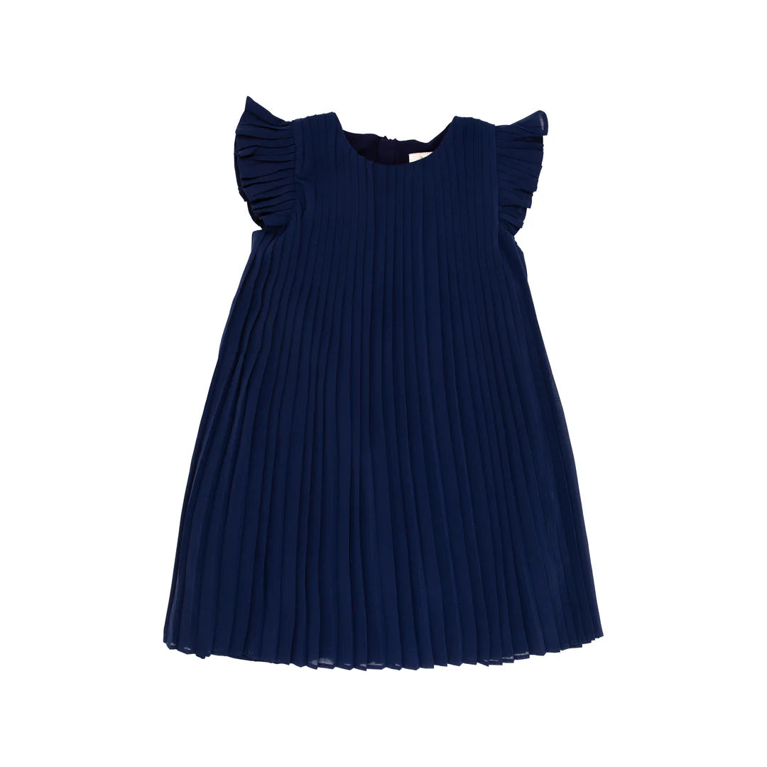 Piper Pleated Dress | Nantucket Navy