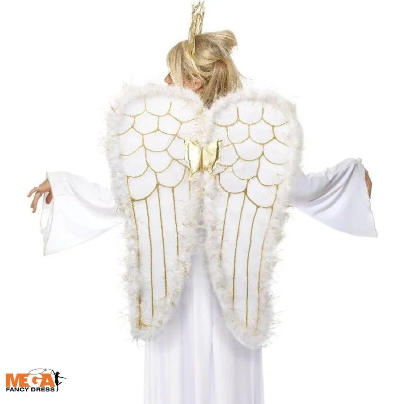 Ladies Angel Wings Christmas Fancy Dress Accessory