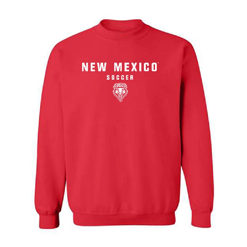 New Mexico - NCAA Women's Soccer : Ayla Dils - Classic Shersey Crewneck Sweatshirt Hoodie with Slim Fit Tailored Modern New Mexico - NCAA Women's Soccer : Ayla Dils - Classic Shersey Crewneck Sweatshirt Hoodie with Slim Fit Tailored Modern