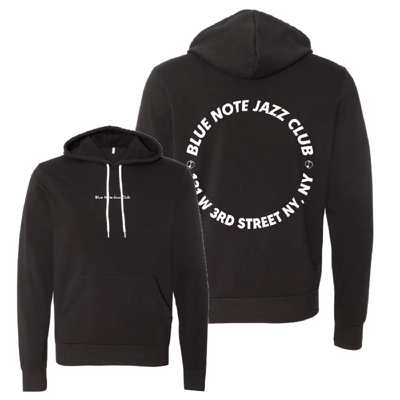 BNJC Black Hooded Sweatshirt l Unisex Hoodie with Turtle Neck Cozy Winter