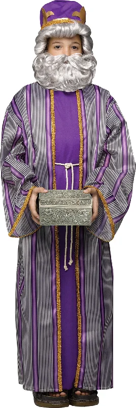 Boys Purple Wise Man Christmas Nativity Play Fancy Dress Costume