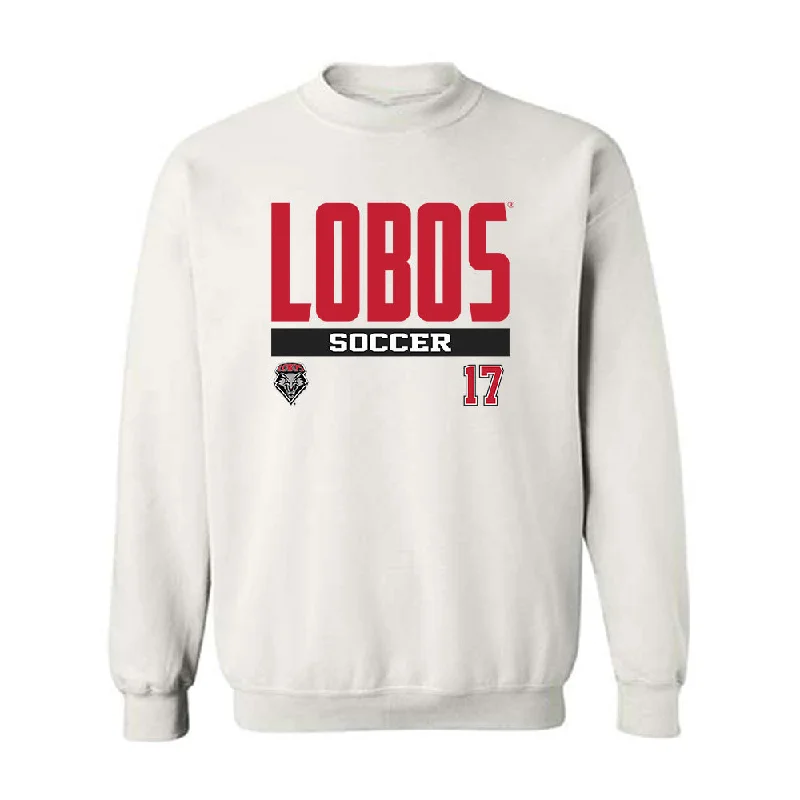 New Mexico - NCAA Women's Soccer : Ayla Dils - Classic Fashion Shersey Crewneck Sweatshirt Hoodie with Puffed Sleeves Voluminous Trendy New Mexico - NCAA Women's Soccer : Ayla Dils - Classic Fashion Shersey Crewneck Sweatshirt Hoodie with Puffed Sleeves Voluminous Trendy