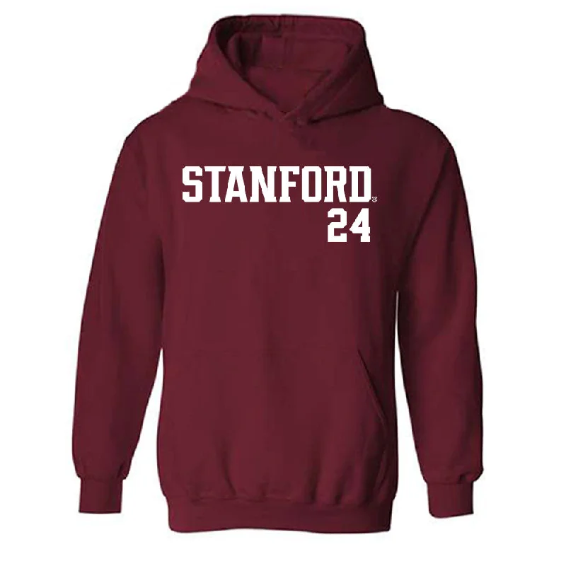 Stanford - NCAA Women's Soccer : Maryn Wolf - Classic Shersey Hooded Sweatshirt Hoodie with Contrast Stitching Detailed Premium Stanford - NCAA Women's Soccer : Maryn Wolf - Classic Shersey Hooded Sweatshirt Hoodie with Contrast Stitching Detailed Premium