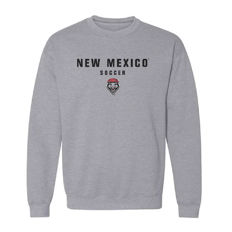 New Mexico - NCAA Women's Soccer : Ayla Dils - Classic Shersey Crewneck Sweatshirt Hoodie with Button Placket Classic Preppy New Mexico - NCAA Women's Soccer : Ayla Dils - Classic Shersey Crewneck Sweatshirt Hoodie with Button Placket Classic Preppy