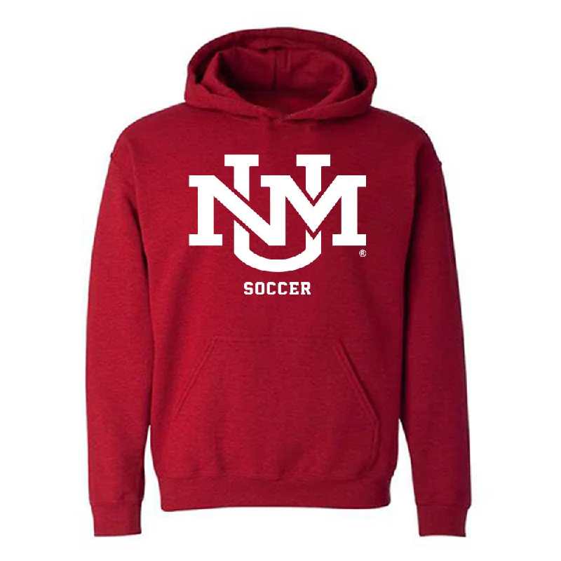 New Mexico - NCAA Women's Soccer : Ayla Dils - Classic Fashion Shersey Hooded Sweatshirt Hoodie with Frayed Bohemian Relaxed New Mexico - NCAA Women's Soccer : Ayla Dils - Classic Fashion Shersey Hooded Sweatshirt Hoodie with Frayed Bohemian Relaxed