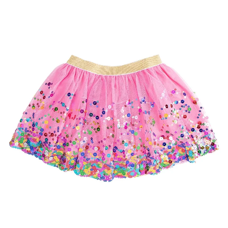 Raspberry Confetti Tutu Dress Up Skirt