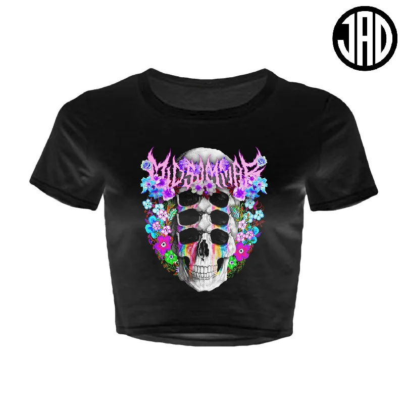 Midsommar Metal - Women's Crop Top Ribbed Crop Top High Neck Heavyweight