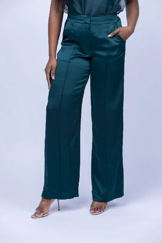 Simkhai Kyra Wide Leg Pant in Emerald Comfy Cargo Trousers