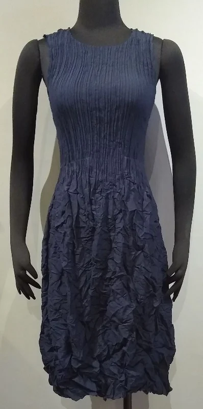 Alquema AD545SIK Solid Ink Sleeveless Smash Pocket Dress Tunics Plaid country