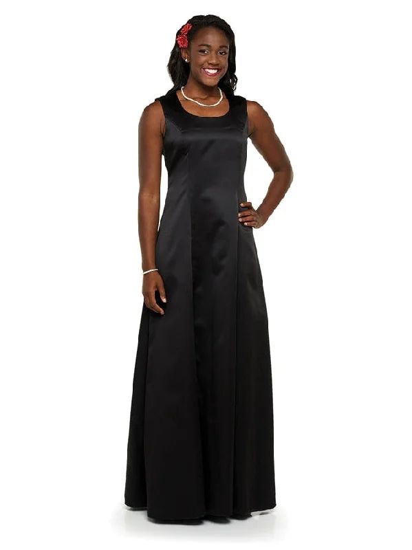 Penelope Scoop Neck, Sleeveless Satin Dress Tunics Cozy comfortable