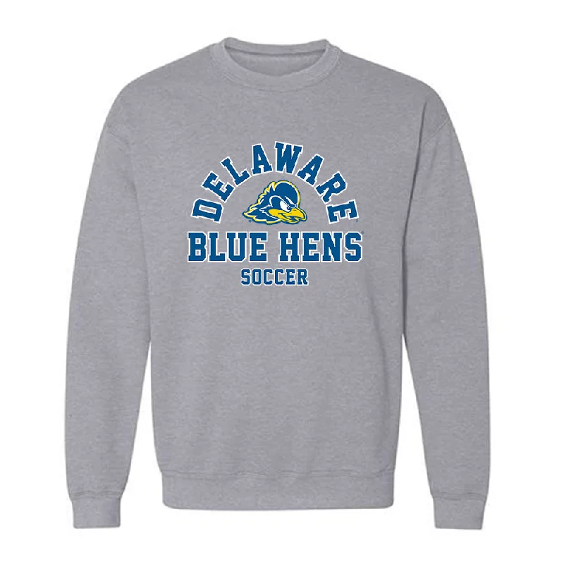Delaware - NCAA Women's Soccer : Sarah Fritz - Classic Shersey Crewneck Sweatshirt Hoodie with Slit Hem Functional Movement Delaware - NCAA Women's Soccer : Sarah Fritz - Classic Shersey Crewneck Sweatshirt Hoodie with Slit Hem Functional Movement