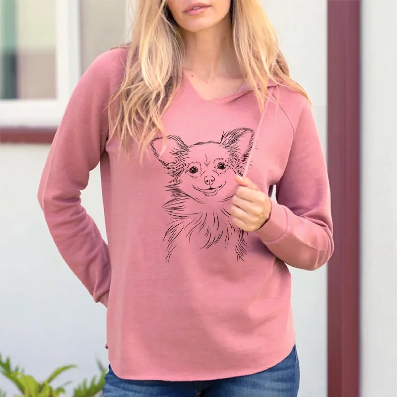 Marzi the Long Haired Chihuahua - Cali Wave Hooded Sweatshirt Hoodie Crop Top Short Trendy Marzi the Long Haired Chihuahua - Cali Wave Hooded Sweatshirt Hoodie Crop Top Short Trendy