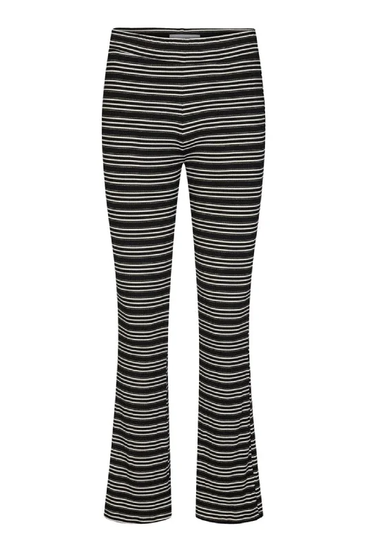 Natalia Flair Pants - Sort Guld Lurex Comfortable Jogging Pants