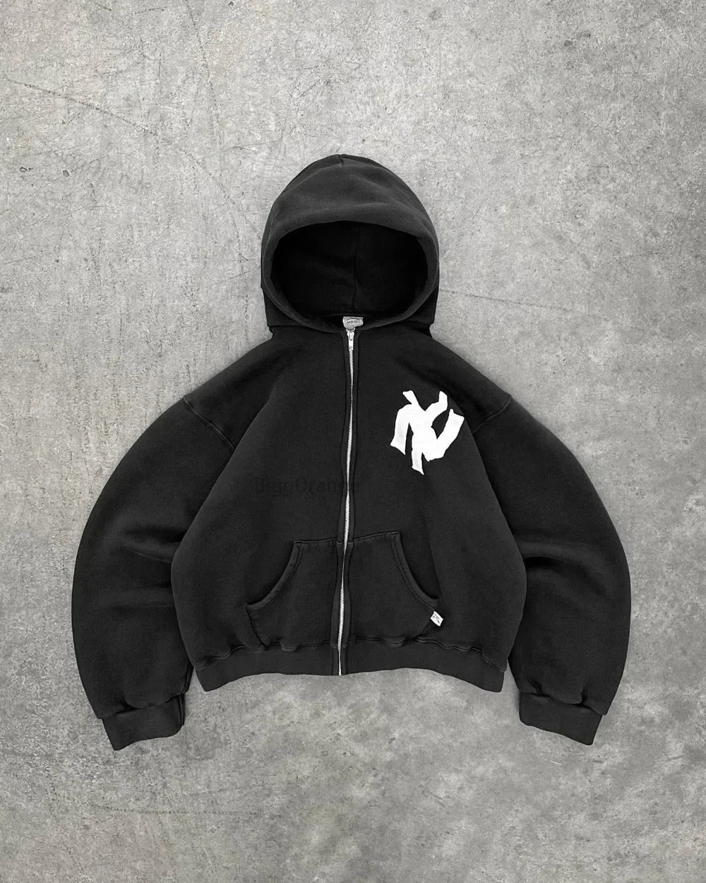 Zipper hoodie black