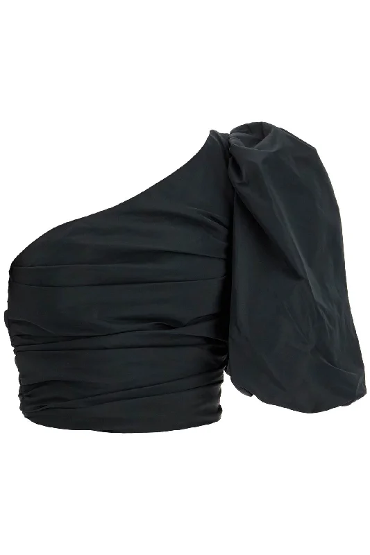 Black Polyester Off Shoulder Crop Top - Black Jersey Fabric Tulle Fabric Batik Fabric Black Polyester Off Shoulder Crop Top - Black Jersey Fabric Tulle Fabric Batik Fabric